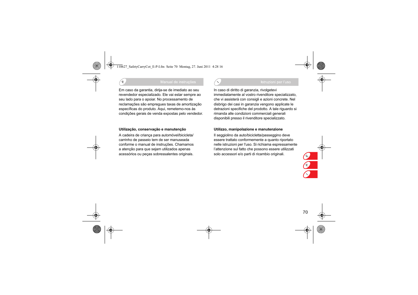 Britax BABY-SAFE SLEEPER User Manual | Page 149 / 233