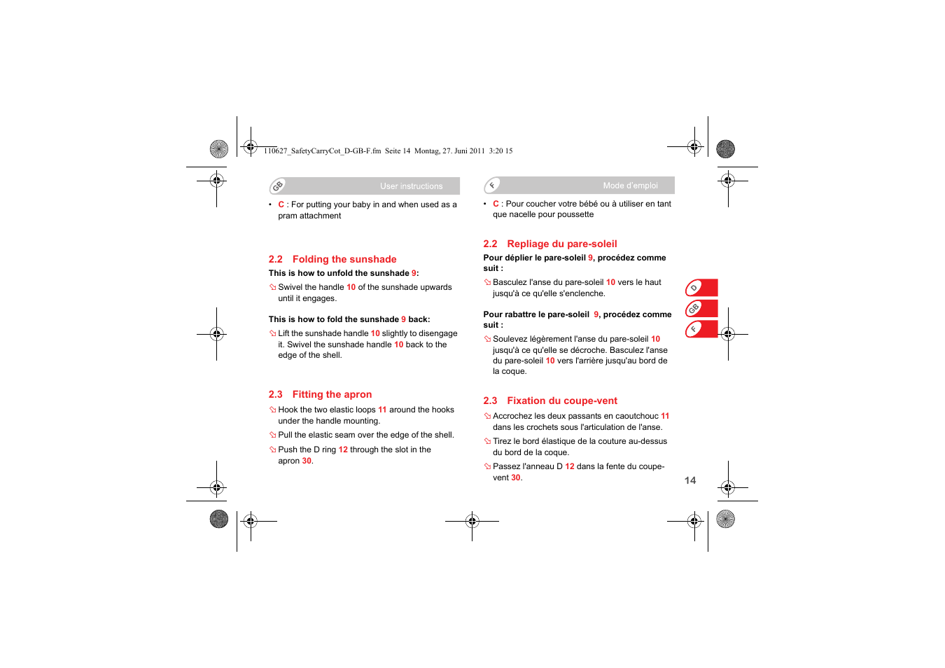 Britax BABY-SAFE SLEEPER User Manual | Page 16 / 233