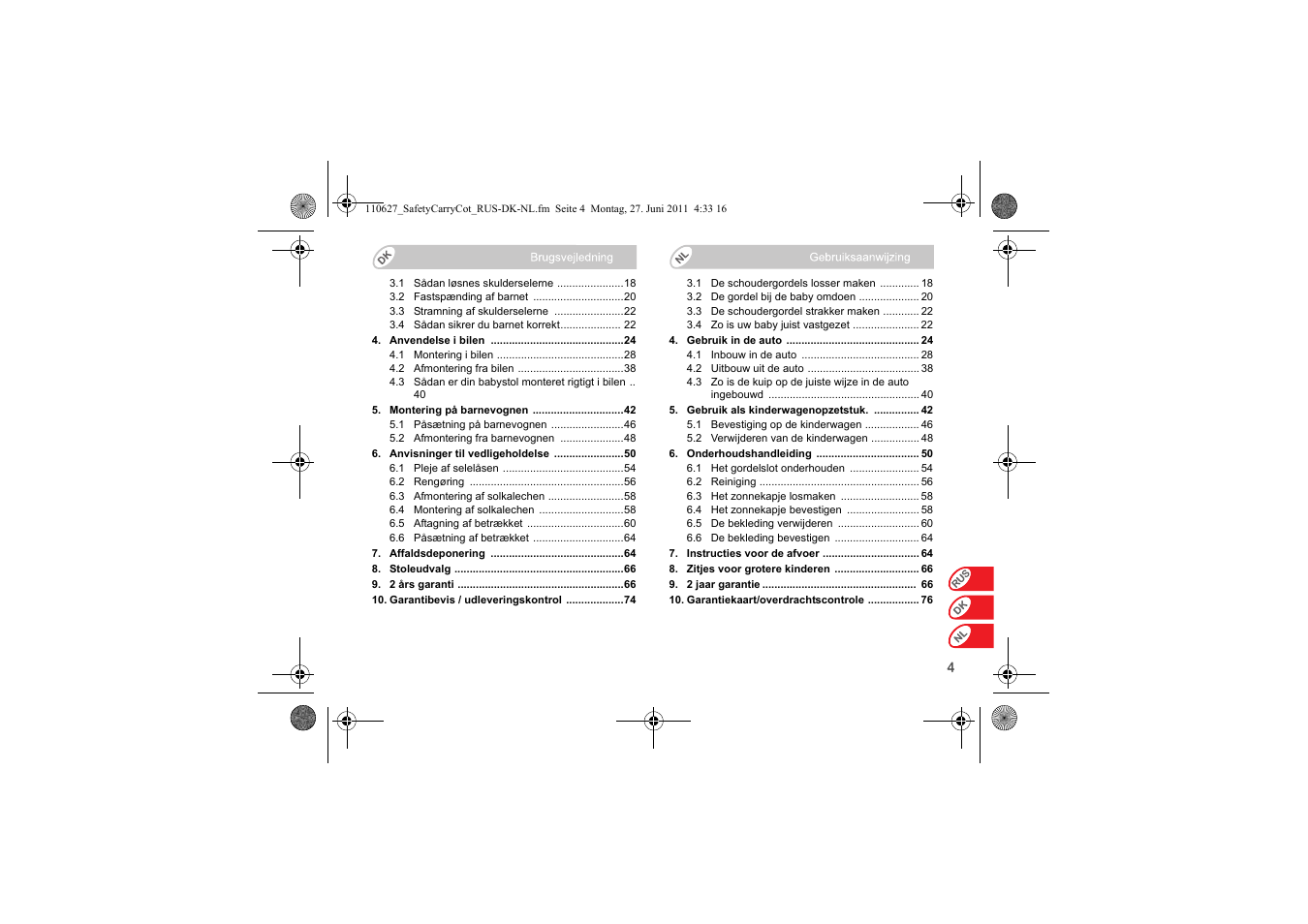 Britax BABY-SAFE SLEEPER User Manual | Page 160 / 233