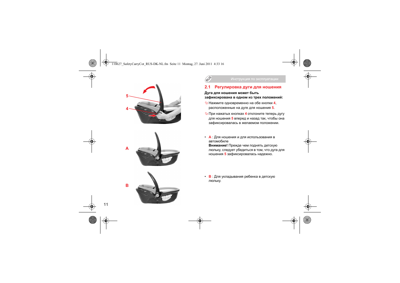 Britax BABY-SAFE SLEEPER User Manual | Page 167 / 233