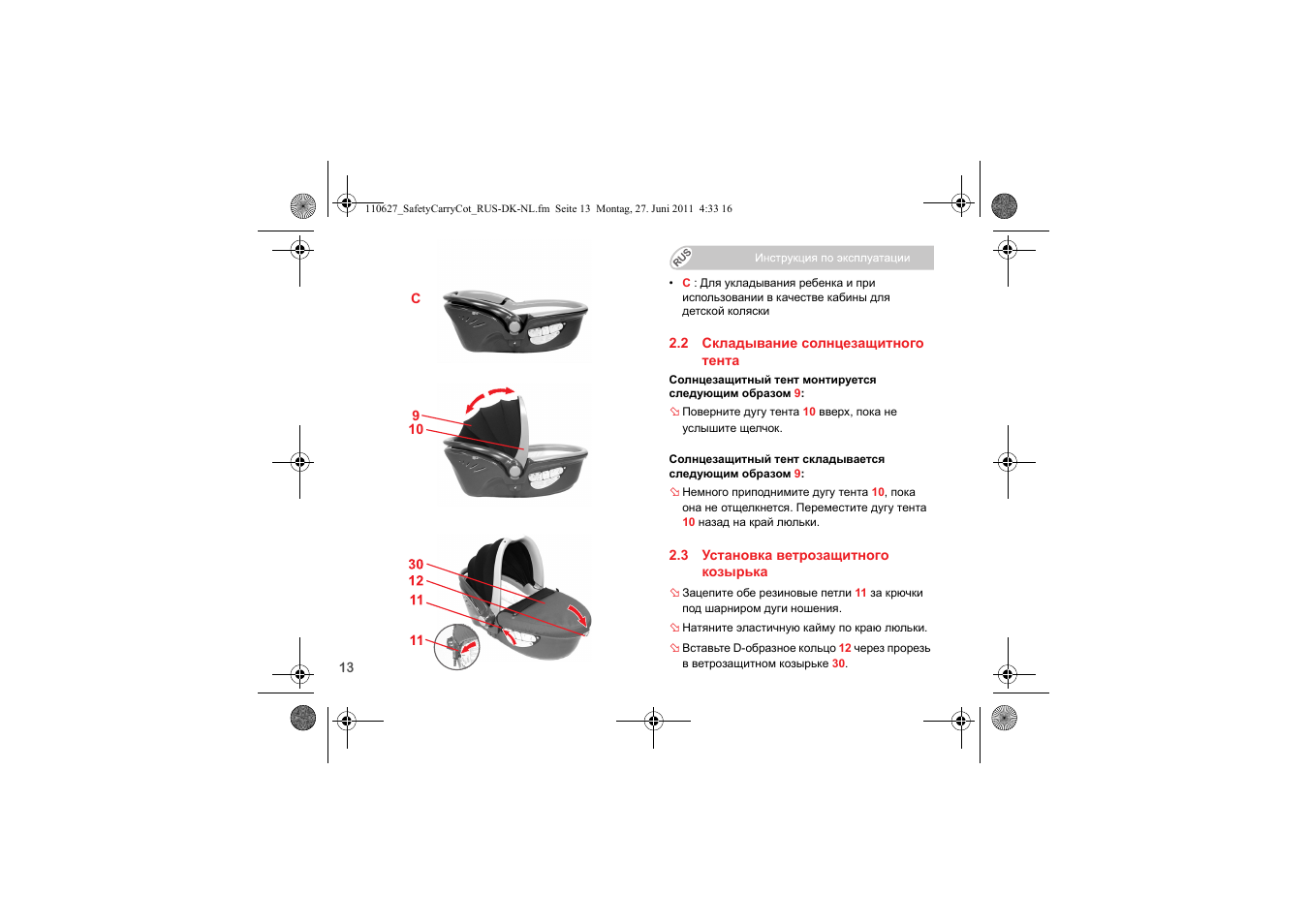 Britax BABY-SAFE SLEEPER User Manual | Page 169 / 233
