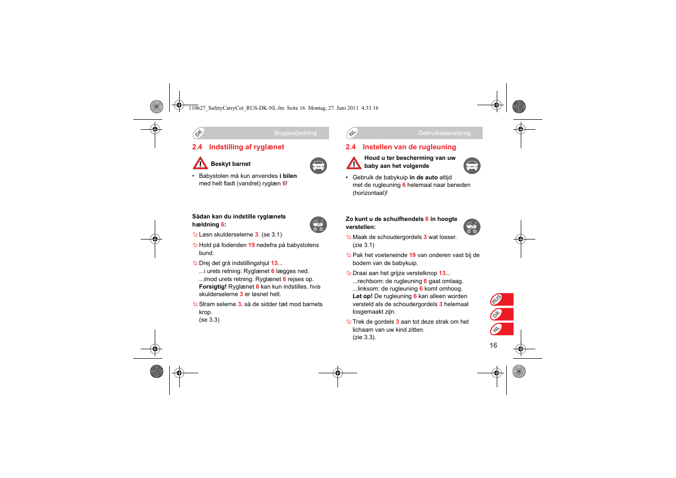 Britax BABY-SAFE SLEEPER User Manual | Page 172 / 233