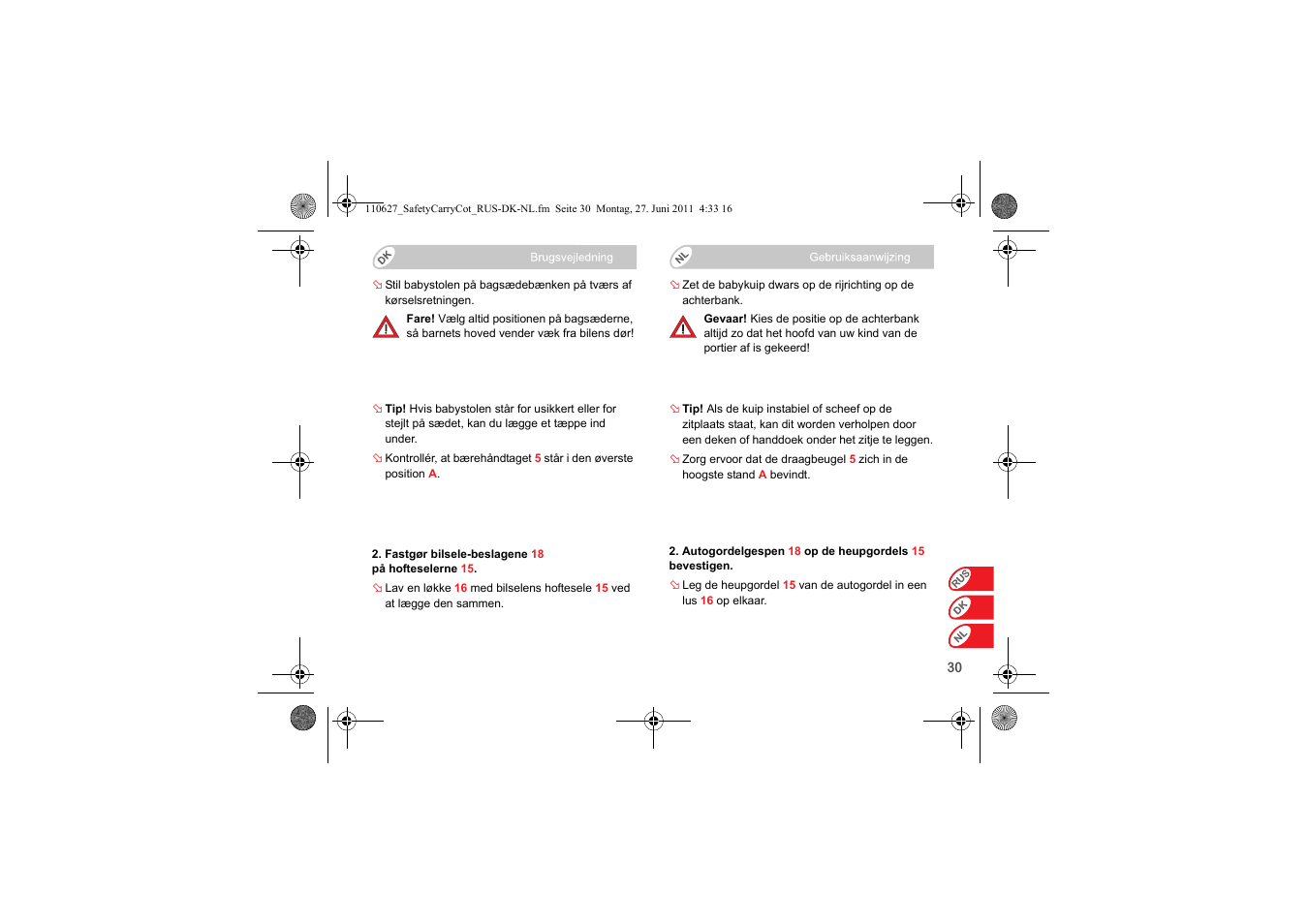 Britax BABY-SAFE SLEEPER User Manual | Page 186 / 233