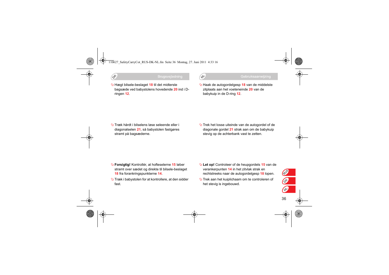 Britax BABY-SAFE SLEEPER User Manual | Page 192 / 233
