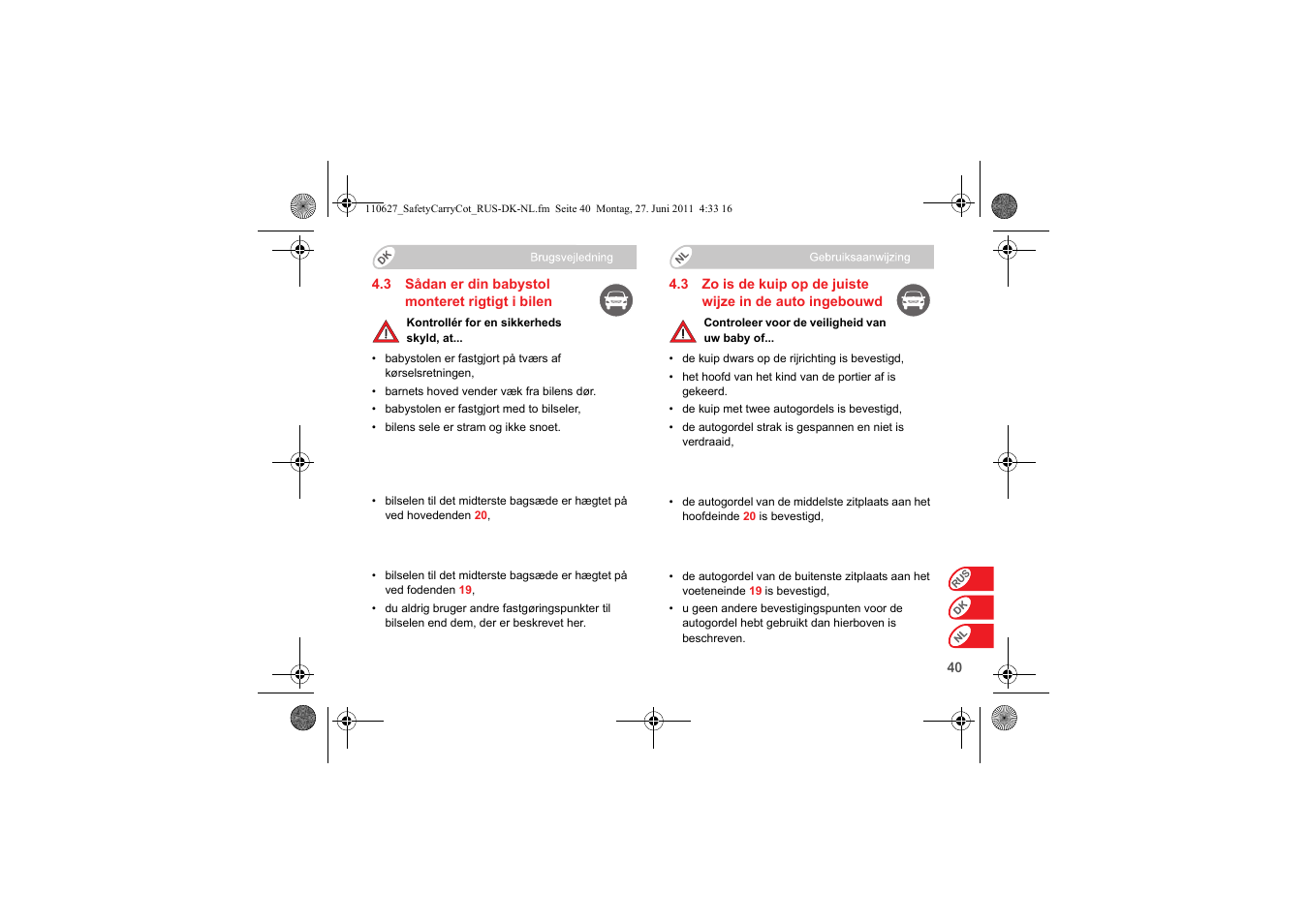 Britax BABY-SAFE SLEEPER User Manual | Page 196 / 233