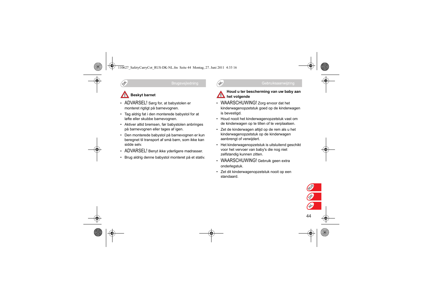 Britax BABY-SAFE SLEEPER User Manual | Page 200 / 233