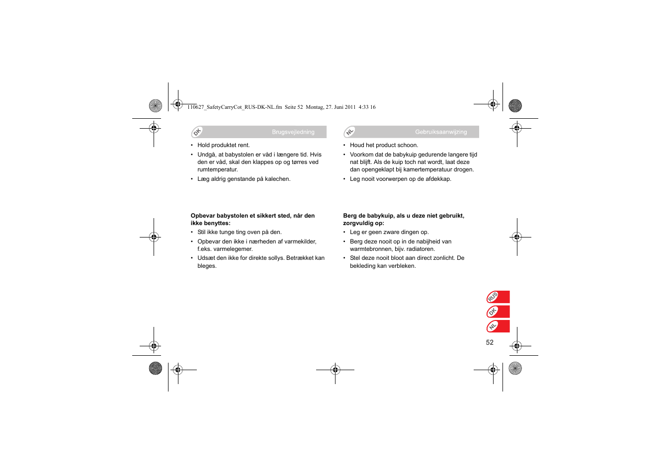 Britax BABY-SAFE SLEEPER User Manual | Page 208 / 233