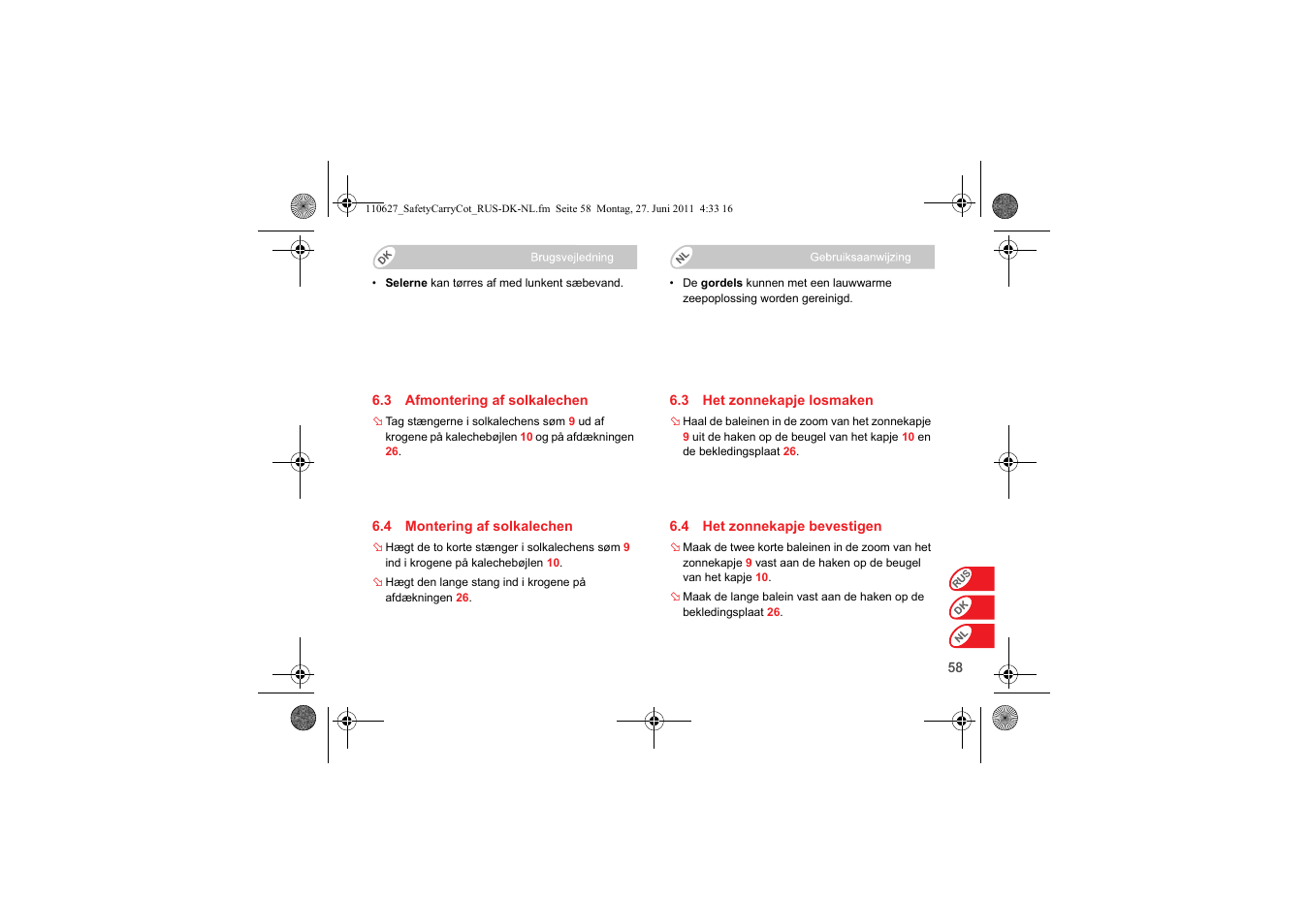 Britax BABY-SAFE SLEEPER User Manual | Page 214 / 233