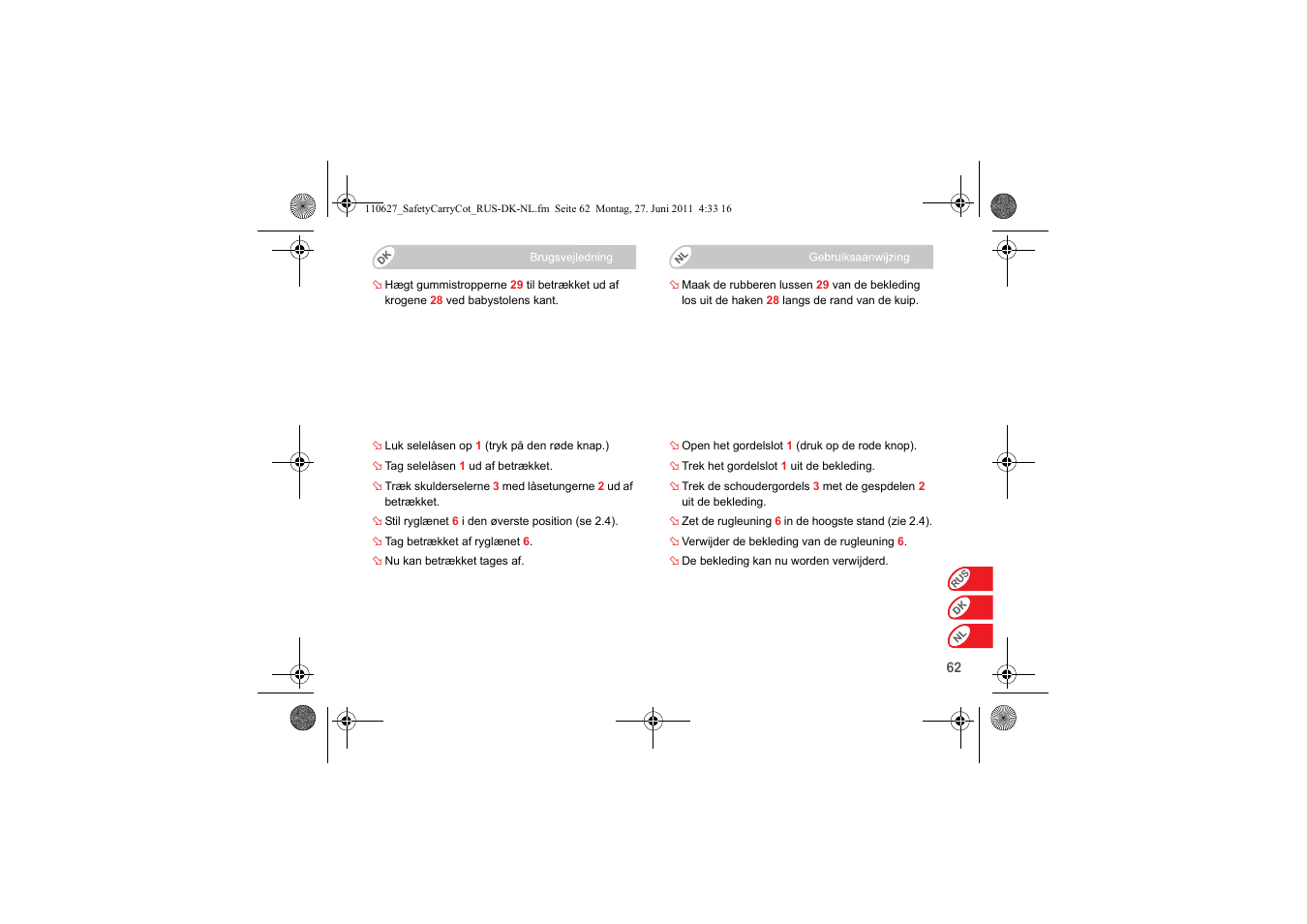 Britax BABY-SAFE SLEEPER User Manual | Page 218 / 233