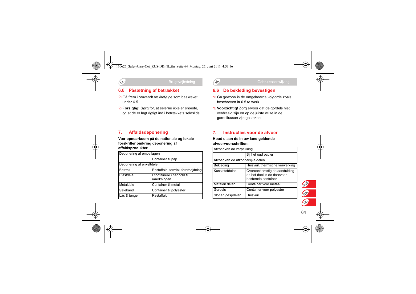 Britax BABY-SAFE SLEEPER User Manual | Page 220 / 233