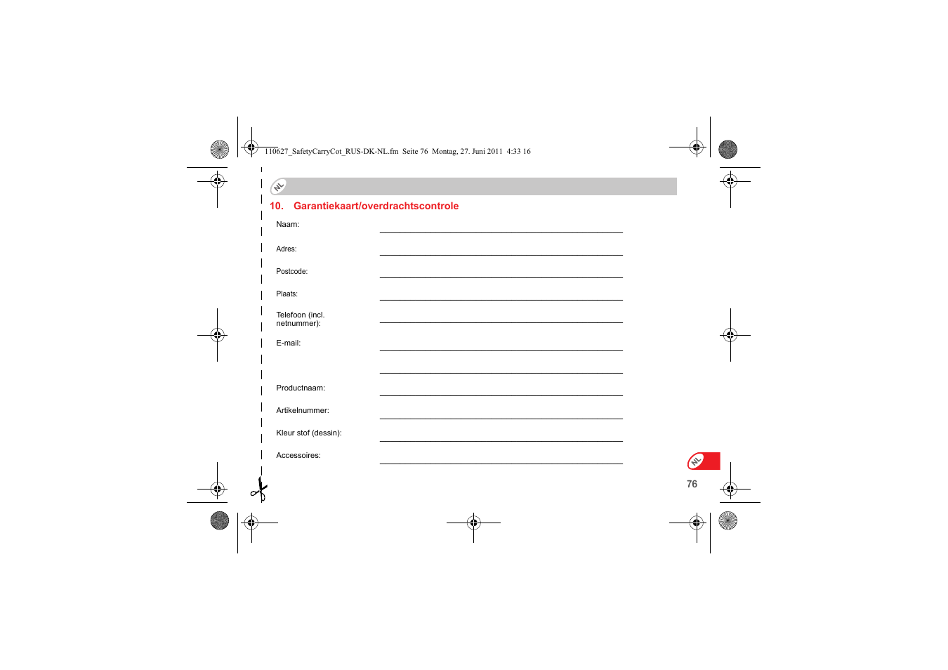 Britax BABY-SAFE SLEEPER User Manual | Page 232 / 233