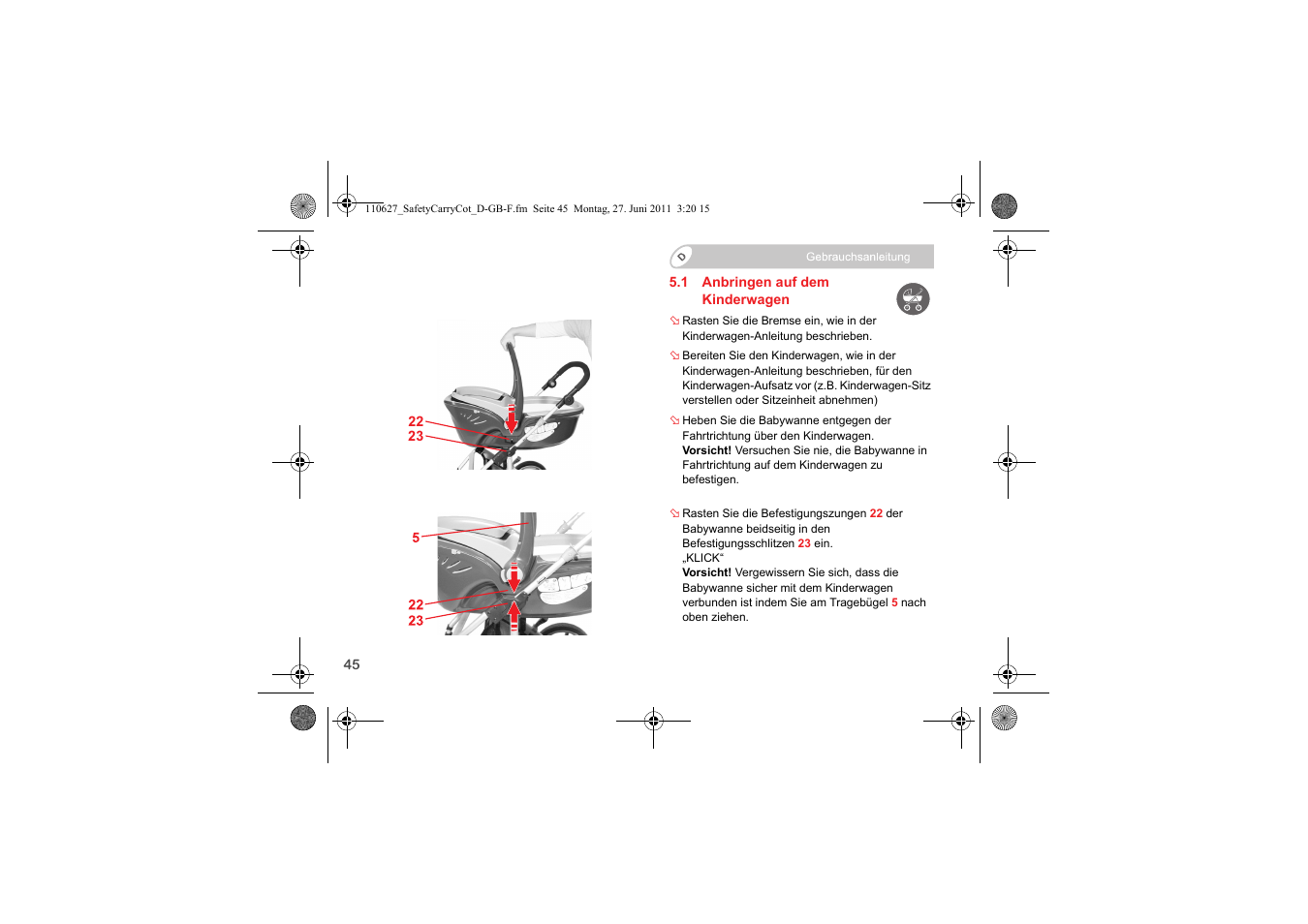 Britax BABY-SAFE SLEEPER User Manual | Page 47 / 233