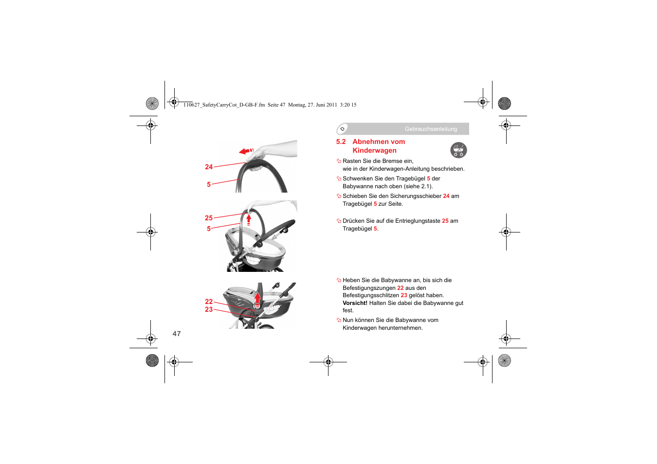 Britax BABY-SAFE SLEEPER User Manual | Page 49 / 233