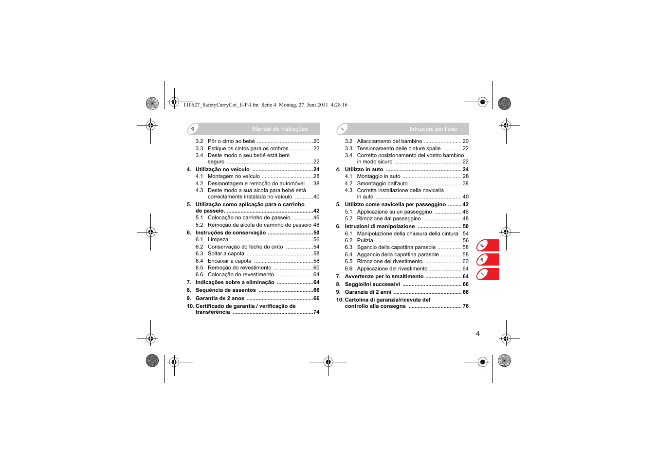 Britax BABY-SAFE SLEEPER User Manual | Page 83 / 233