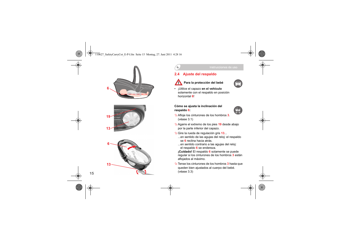 Britax BABY-SAFE SLEEPER User Manual | Page 94 / 233