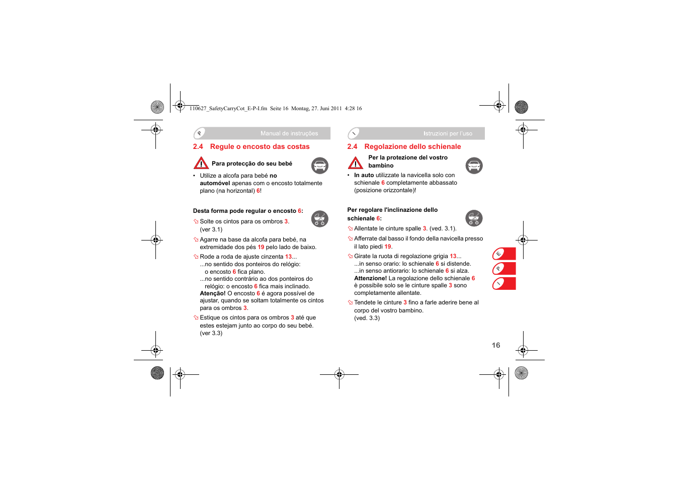 Britax BABY-SAFE SLEEPER User Manual | Page 95 / 233