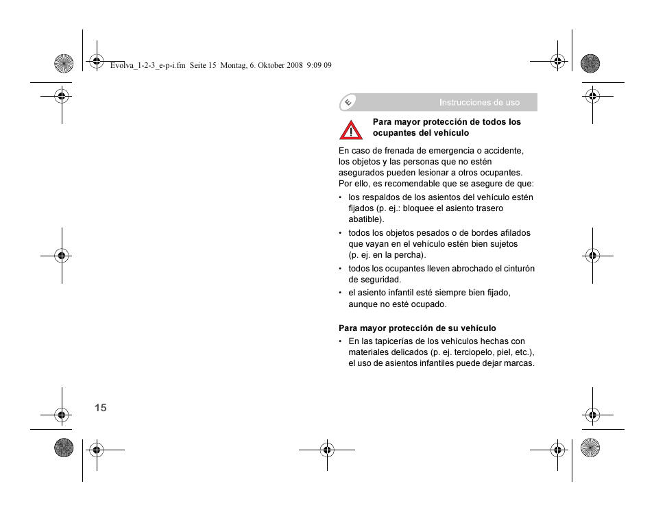 Britax EVOLVA 123 Plus User Manual | Page 100 / 251