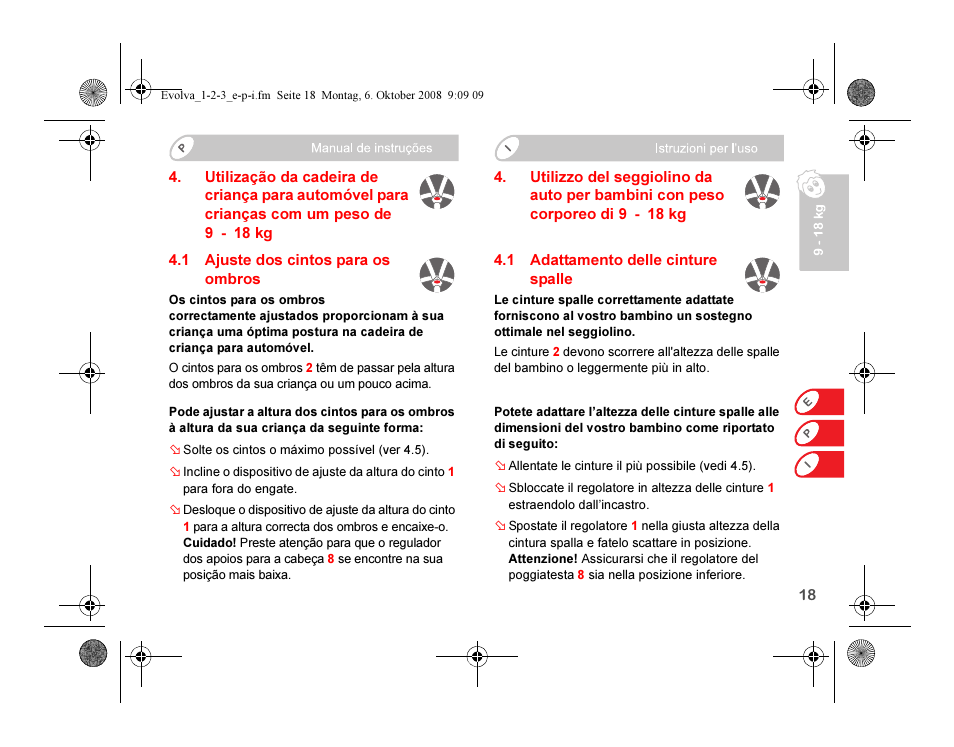 Britax EVOLVA 123 Plus User Manual | Page 103 / 251