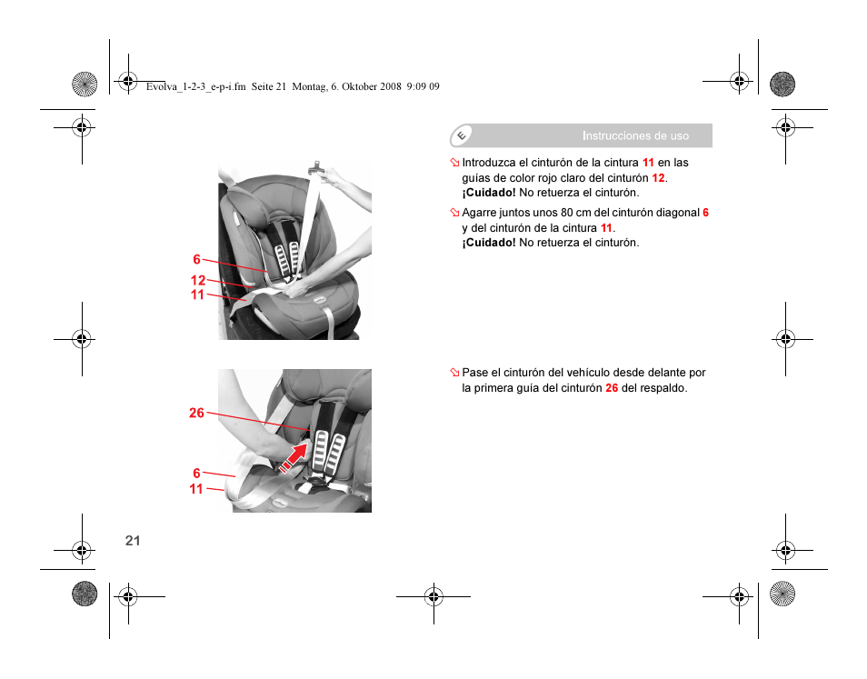 Britax EVOLVA 123 Plus User Manual | Page 106 / 251