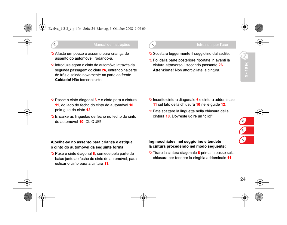Britax EVOLVA 123 Plus User Manual | Page 109 / 251