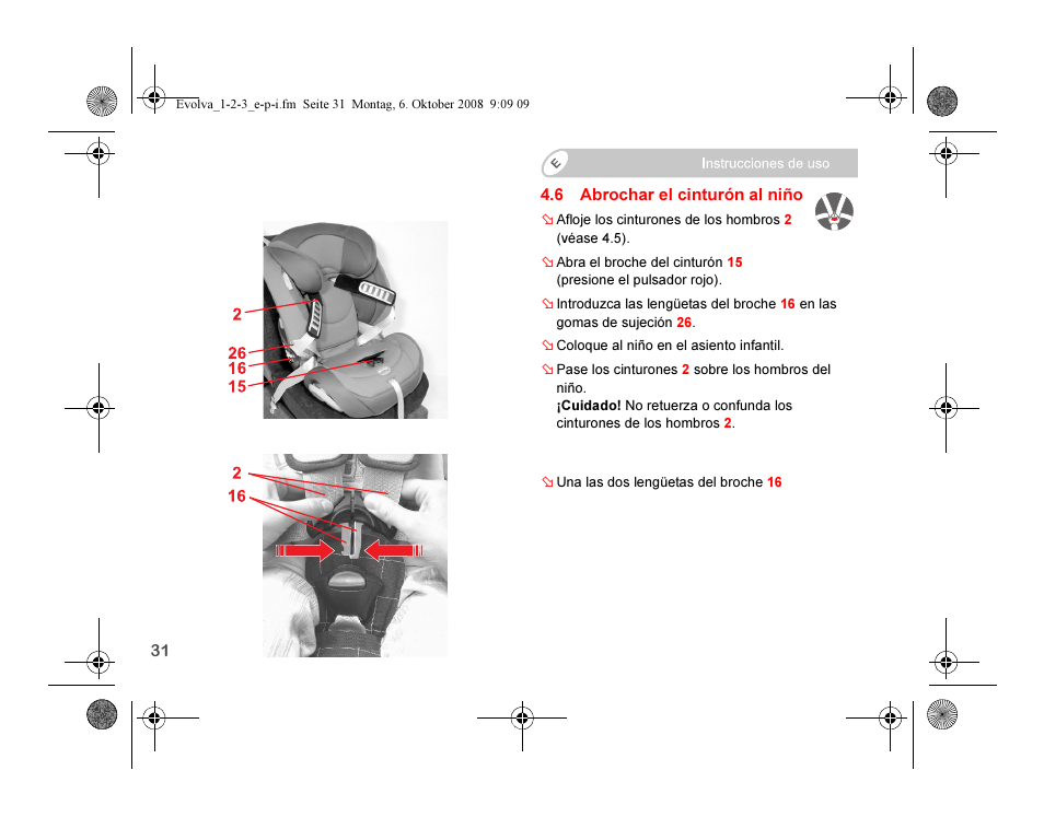 Britax EVOLVA 123 Plus User Manual | Page 116 / 251
