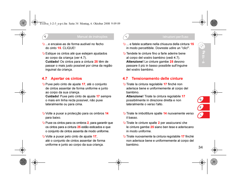 Britax EVOLVA 123 Plus User Manual | Page 119 / 251