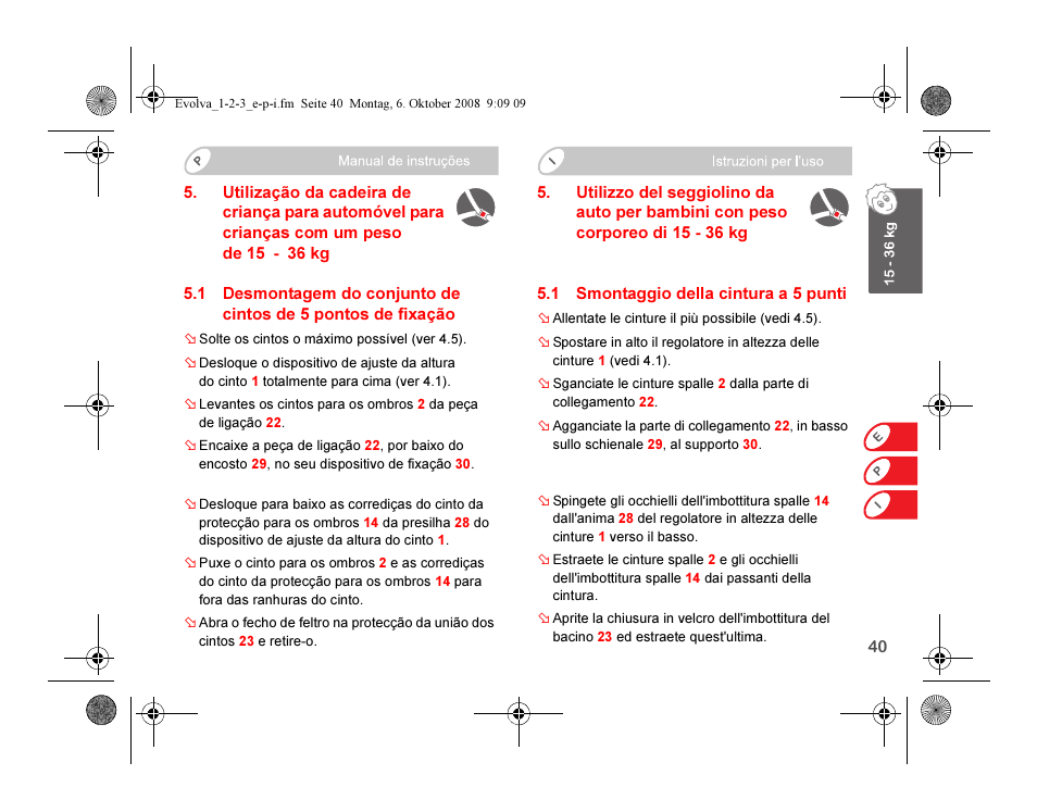 Britax EVOLVA 123 Plus User Manual | Page 125 / 251