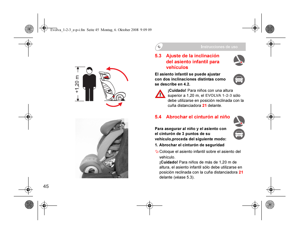 Britax EVOLVA 123 Plus User Manual | Page 130 / 251