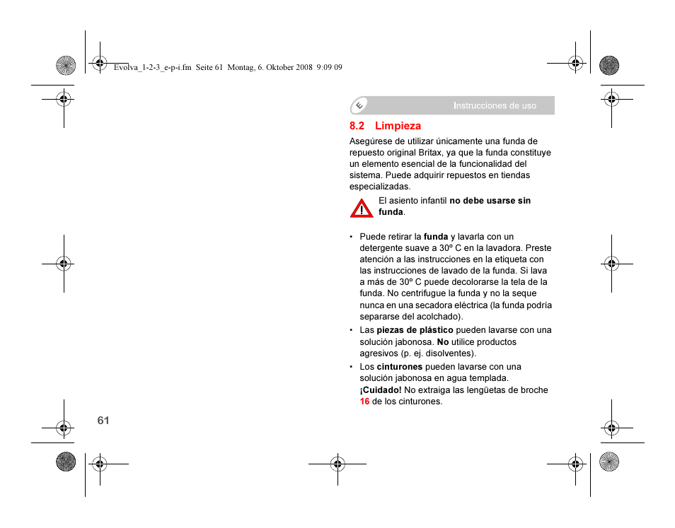 Britax EVOLVA 123 Plus User Manual | Page 146 / 251
