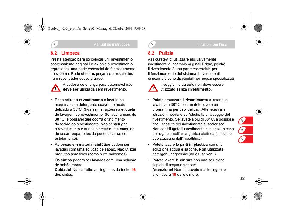 Britax EVOLVA 123 Plus User Manual | Page 147 / 251