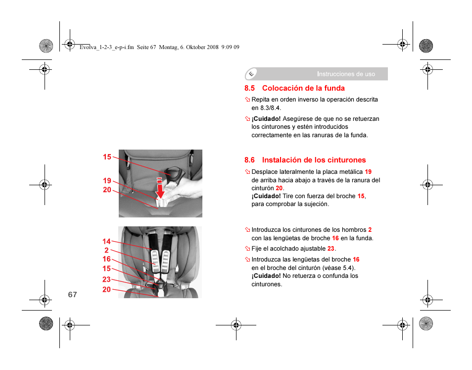 Britax EVOLVA 123 Plus User Manual | Page 152 / 251