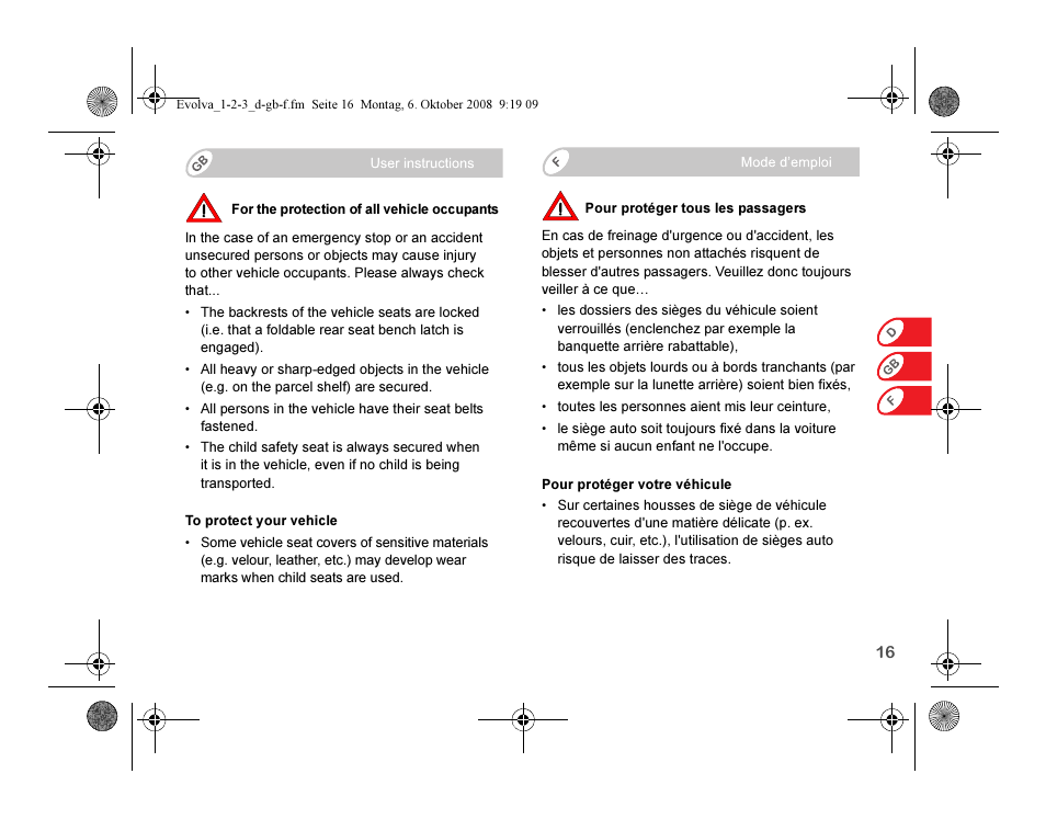 Britax EVOLVA 123 Plus User Manual | Page 18 / 251