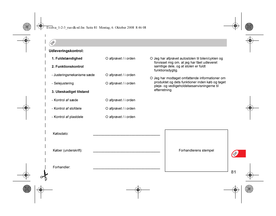 Britax EVOLVA 123 Plus User Manual | Page 249 / 251