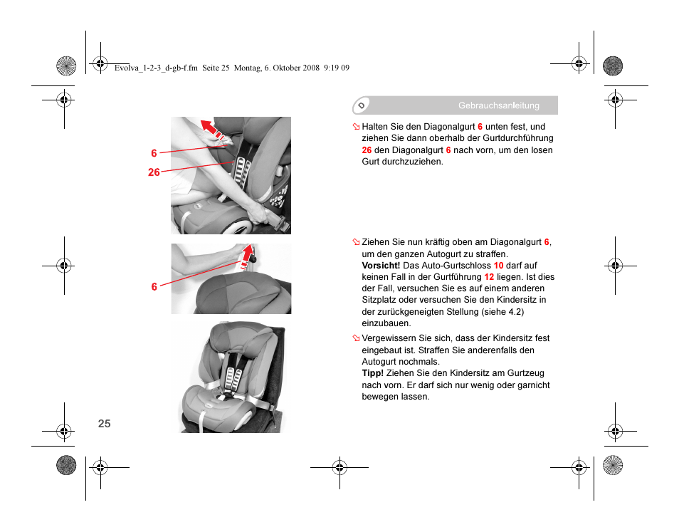 Britax EVOLVA 123 Plus User Manual | Page 27 / 251