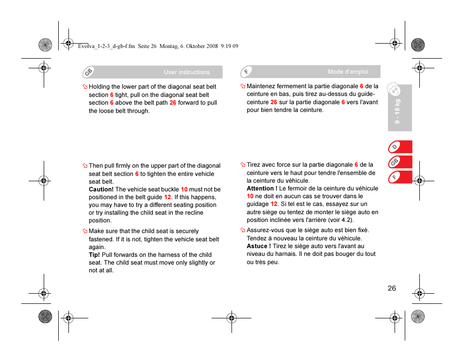Britax EVOLVA 123 Plus User Manual | Page 28 / 251