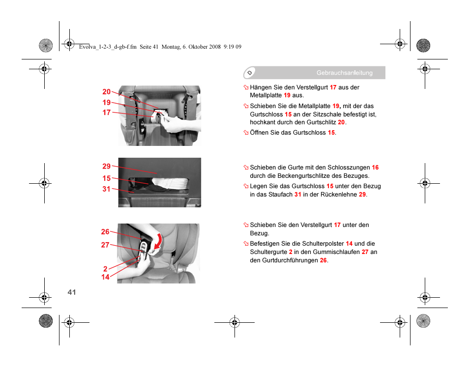 Britax EVOLVA 123 Plus User Manual | Page 43 / 251