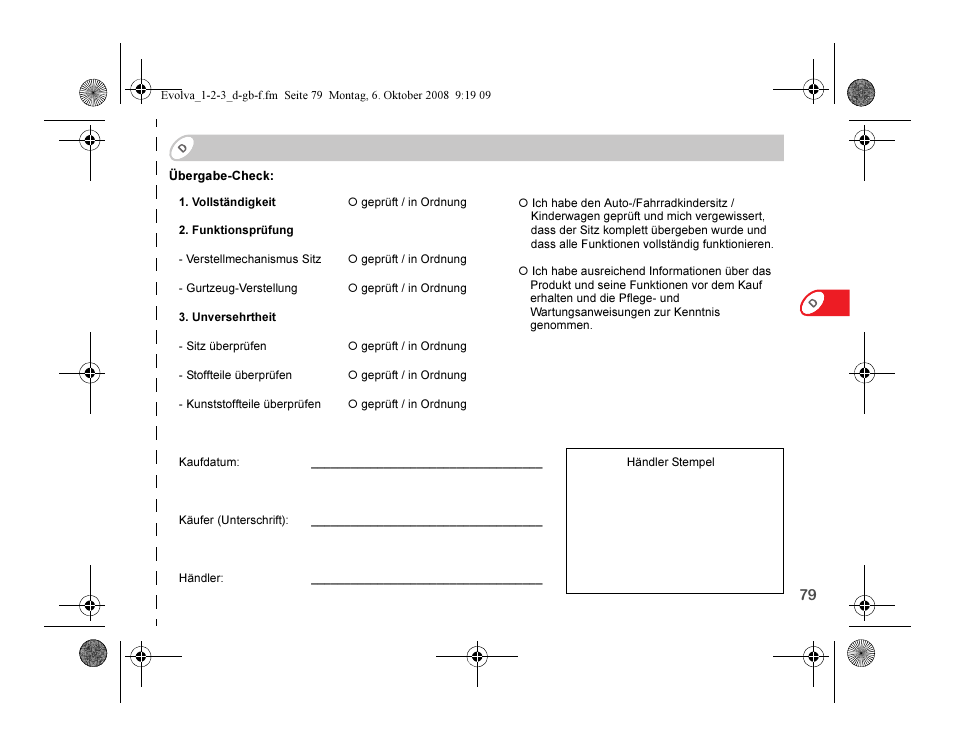 Britax EVOLVA 123 Plus User Manual | Page 81 / 251