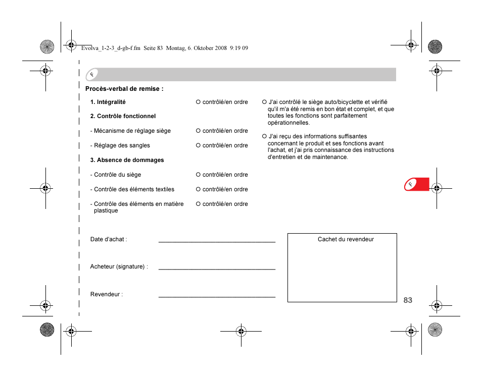 Britax EVOLVA 123 Plus User Manual | Page 85 / 251