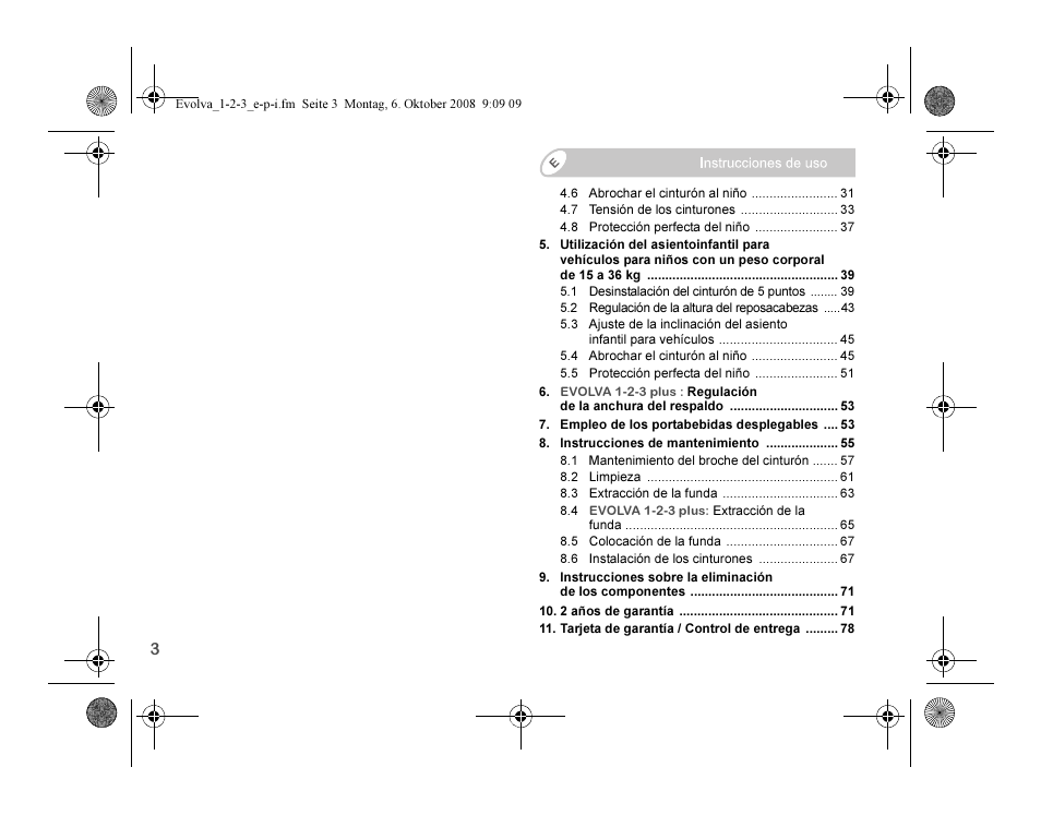 Britax EVOLVA 123 Plus User Manual | Page 88 / 251