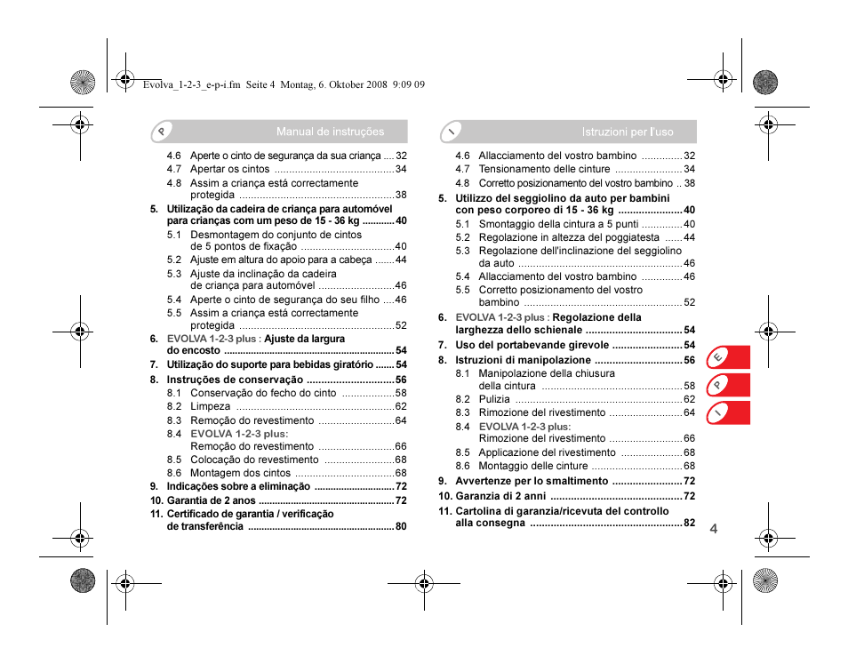 Britax EVOLVA 123 Plus User Manual | Page 89 / 251