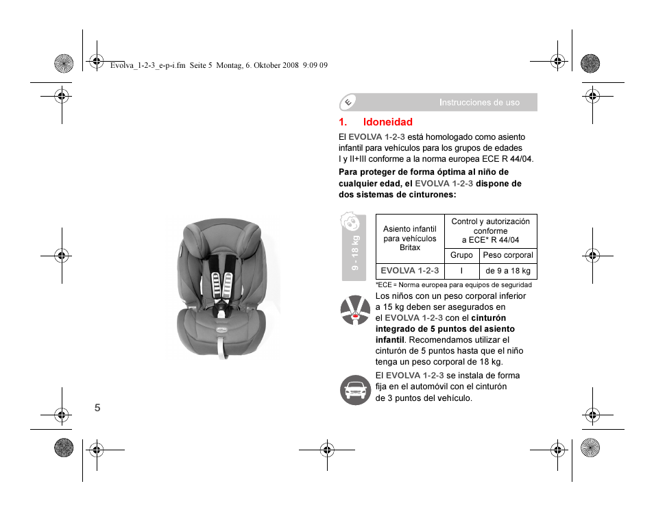 Britax EVOLVA 123 Plus User Manual | Page 90 / 251