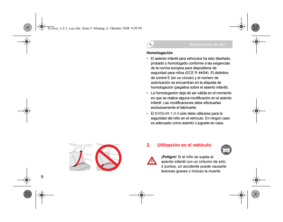 Britax EVOLVA 123 Plus User Manual | Page 94 / 251