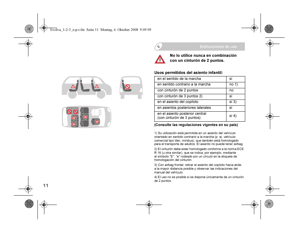 Britax EVOLVA 123 Plus User Manual | Page 96 / 251