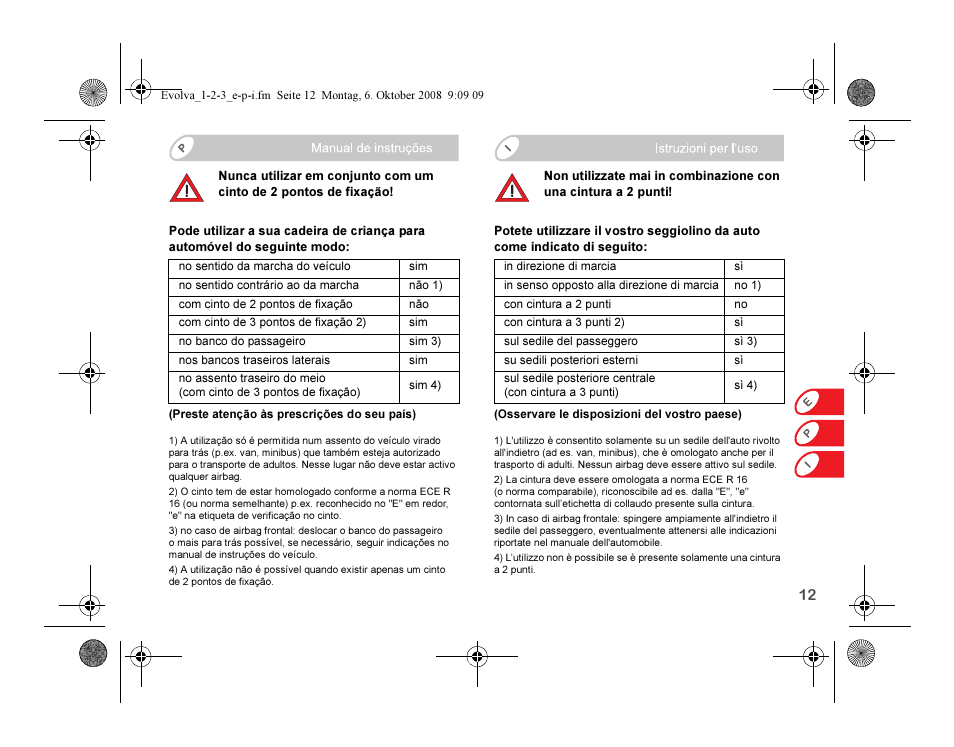 Britax EVOLVA 123 Plus User Manual | Page 97 / 251