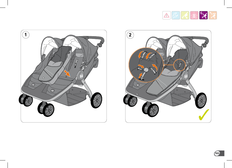 Britax B-Agile Double User Manual | Page 105 / 132