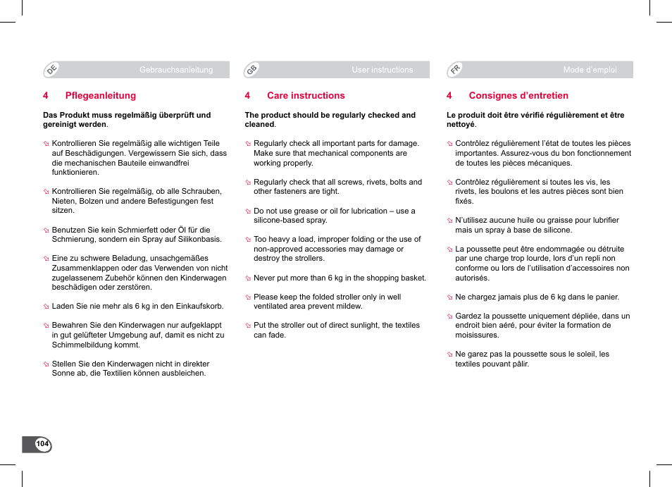 Britax B-Agile Double User Manual | Page 106 / 132