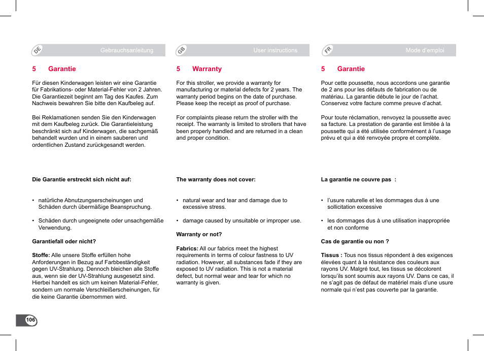 Britax B-Agile Double User Manual | Page 108 / 132