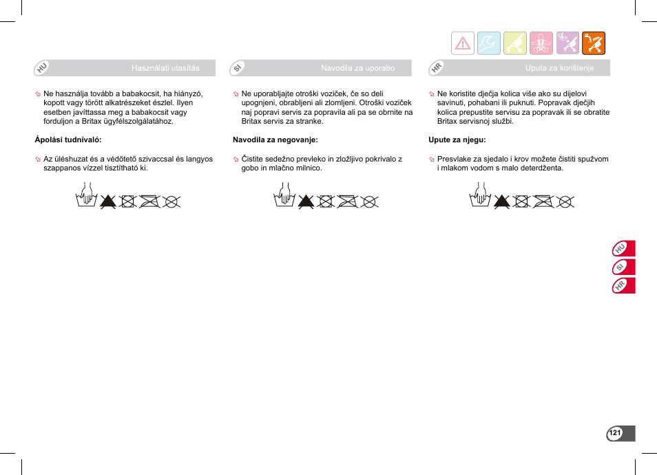 Britax B-Agile Double User Manual | Page 123 / 132