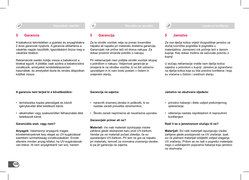 Britax B-Agile Double User Manual | Page 124 / 132