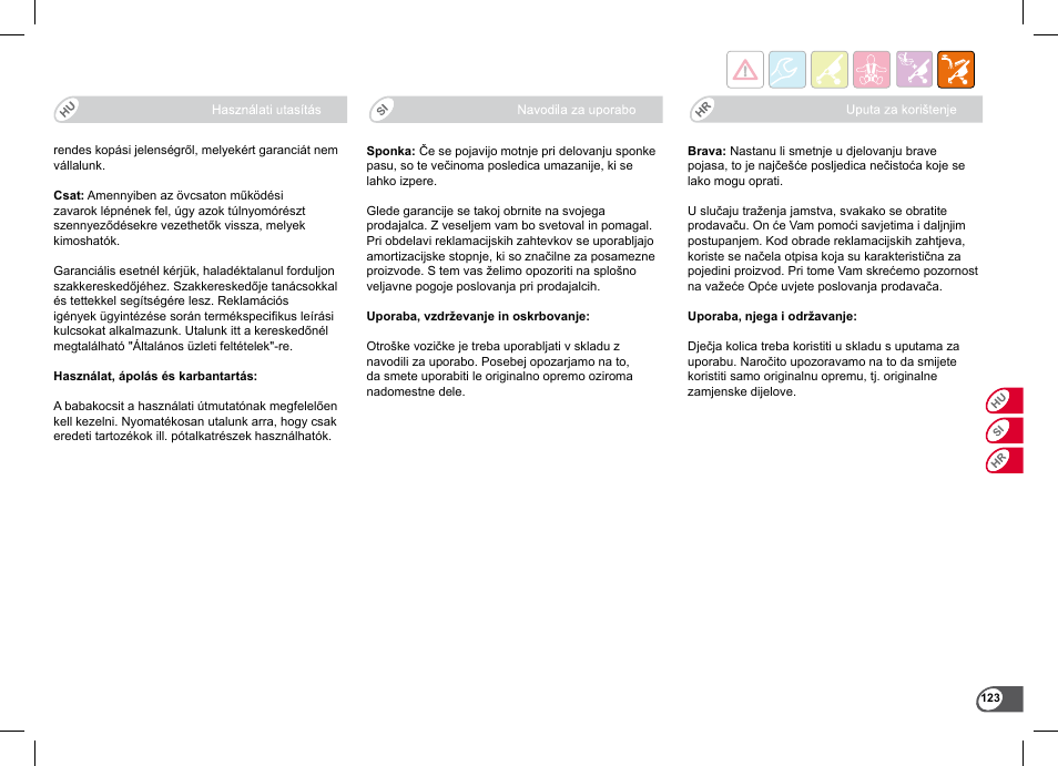 Britax B-Agile Double User Manual | Page 125 / 132